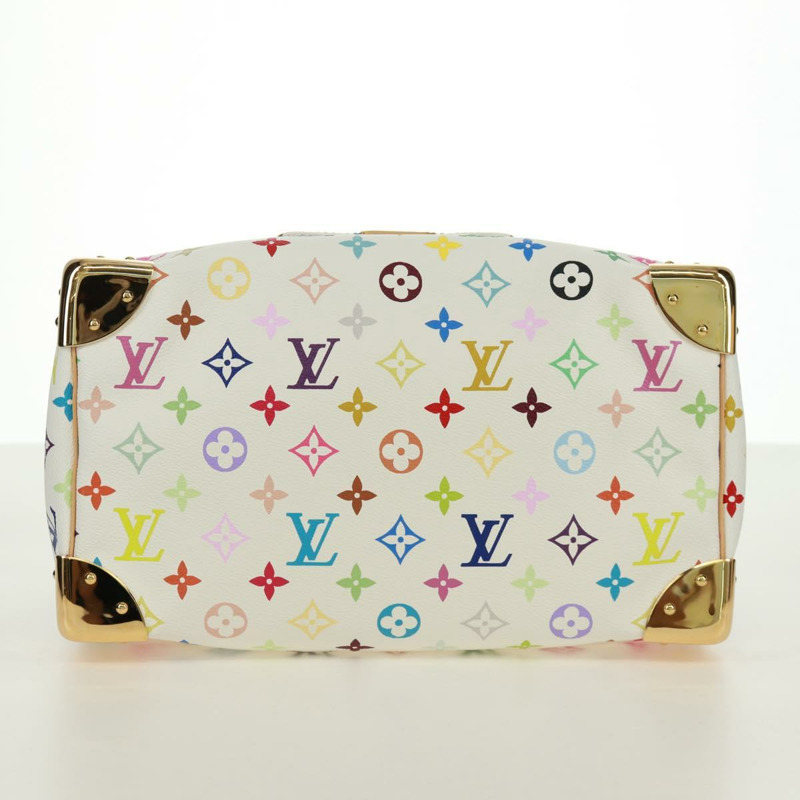 【日本直送】路易威登 Monogram Multicolor Speedy 30 手袋 白色 Bron M92643 正品 168979SM-4