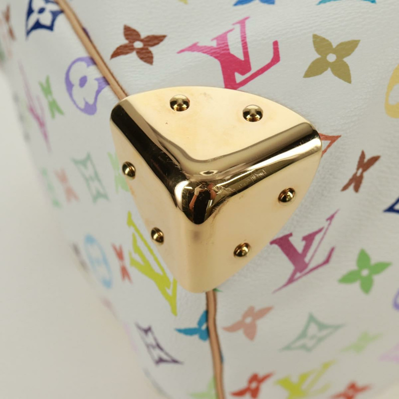 【日本直送】路易威登 Monogram Multicolor Speedy 30 手袋 白色 Bron M92643 正品 168979SM-8