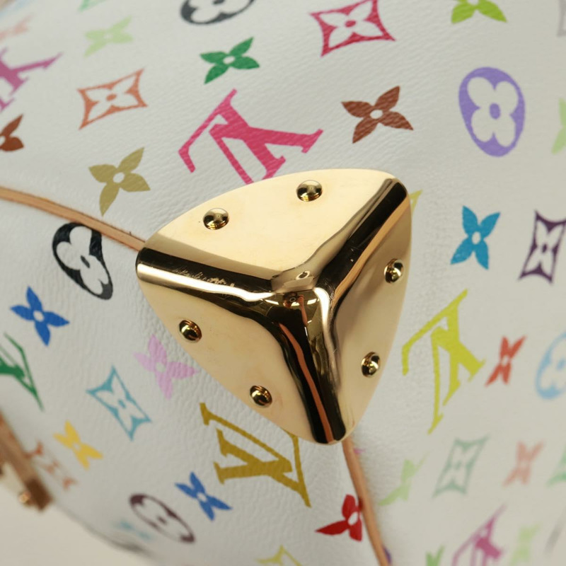 【日本直送】路易威登 Monogram Multicolor Speedy 30 手袋 白色 Bron M92643 正品 168979SM-14