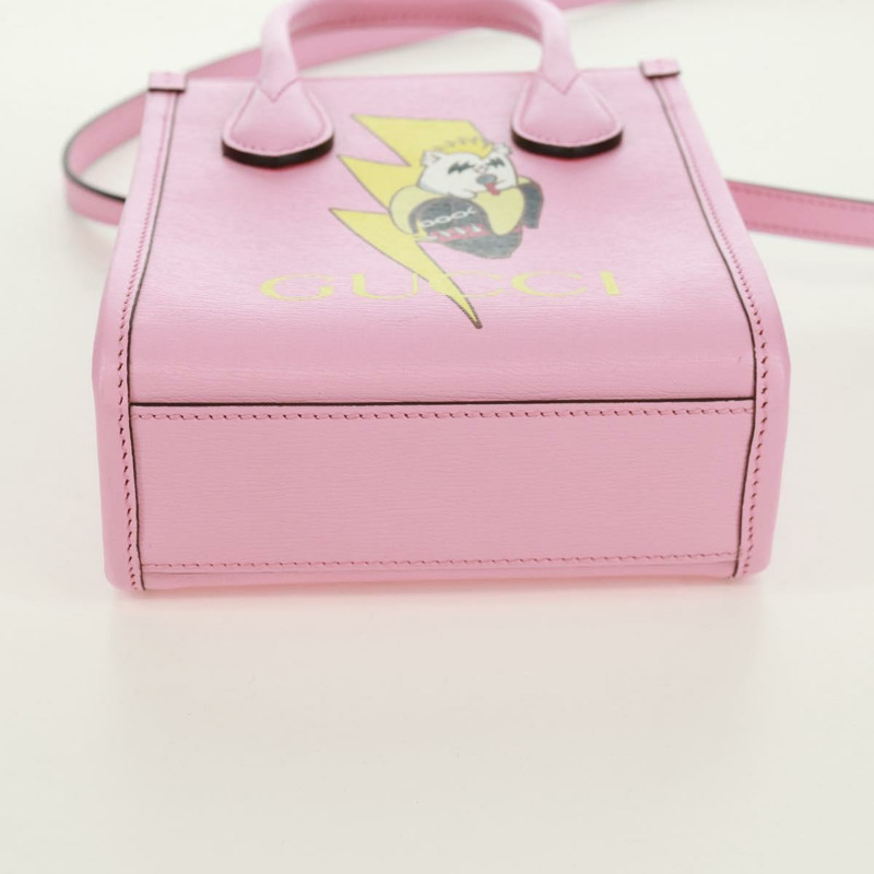 【日本直送】GUCCI 手提包 皮革 兩用 粉金配色 671623 正品 168965M-5