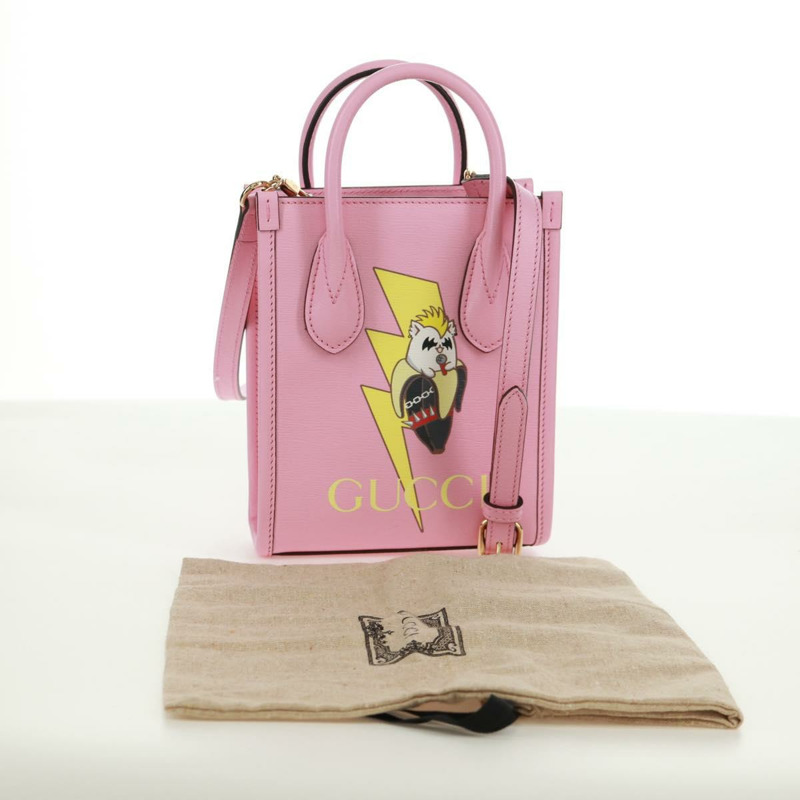 【日本直送】GUCCI 手提包 皮革 兩用 粉金配色 671623 正品 168965M-11