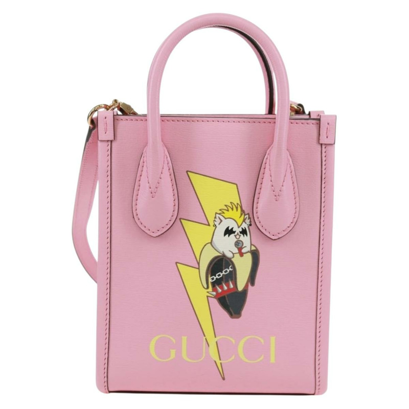 【日本直送】GUCCI 手提包 皮革 兩用 粉金配色 671623 正品 168965M-12