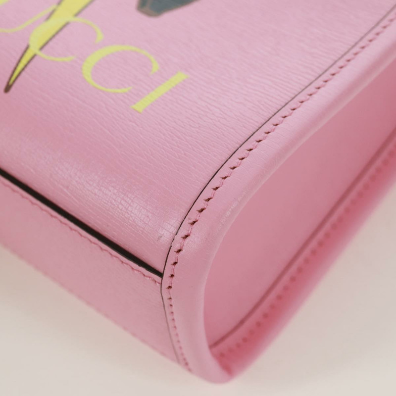 【日本直送】GUCCI 手提包 皮革 兩用 粉金配色 671623 正品 168965M-17