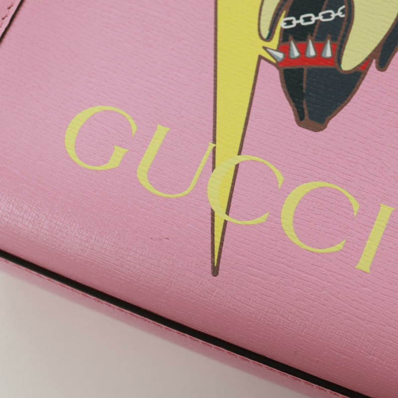 【日本直送】GUCCI 手提包 皮革 兩用 粉金配色 671623 正品 168965M-21