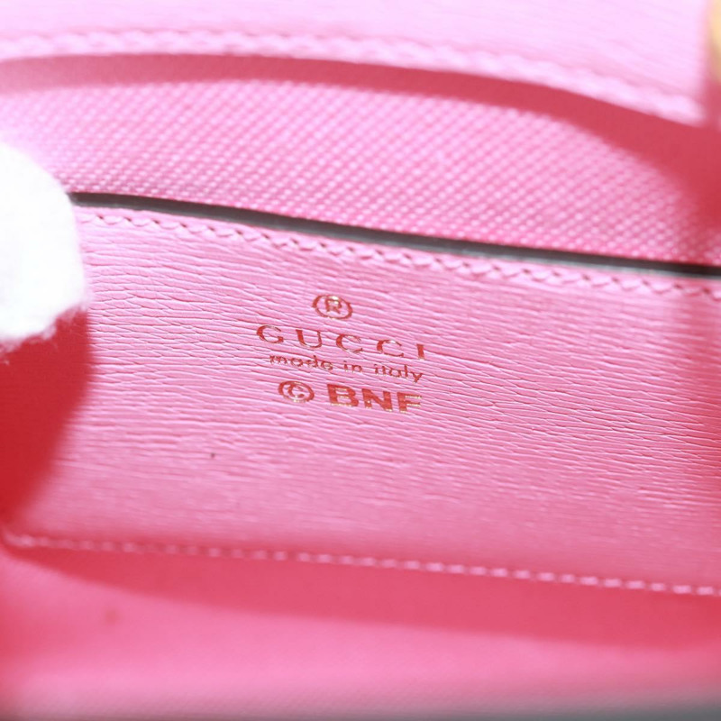 【日本直送】GUCCI 手提包 皮革 兩用 粉金配色 671623 正品 168965M-22