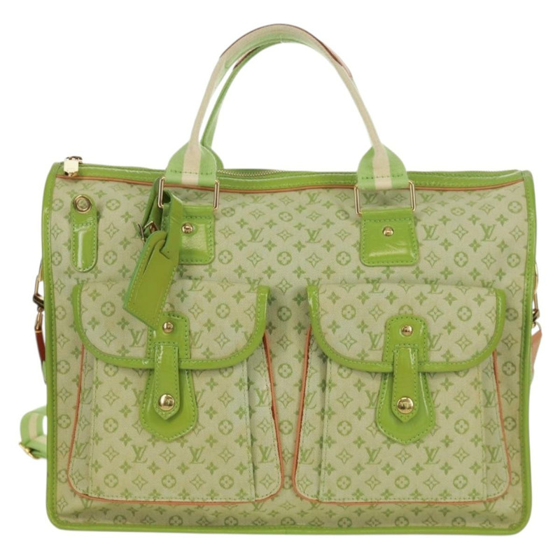 【日本直送】路易威登 (LOUIS VUITTON) 迷你 Sac Marie Kate 48H 手袋 杏仁綠 M92933 LV Auth 171102V-12