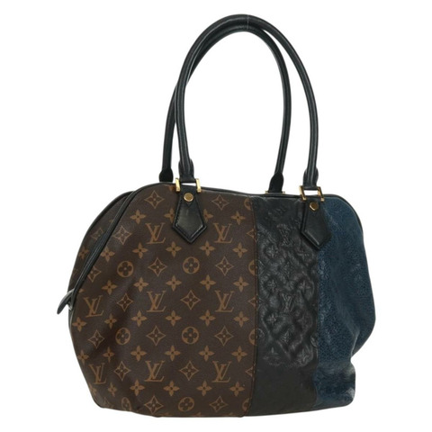 路易威登 Monogram Block Street Marine 手袋，藍黑色，貨號 M40504，LV 正品，編號 171103M