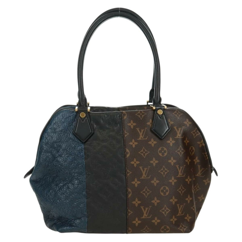 【日本直送】路易威登 Monogram Block Street Marine 手袋，藍黑色，貨號 M40504，LV 正品，編號 171103M-1