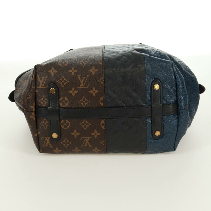 【日本直送】路易威登 Monogram Block Street Marine 手袋，藍黑色，貨號 M40504，LV 正品，編號 171103M-4