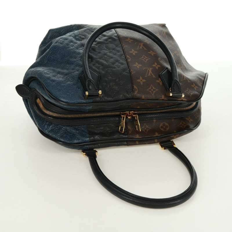 【日本直送】路易威登 Monogram Block Street Marine 手袋，藍黑色，貨號 M40504，LV 正品，編號 171103M-5