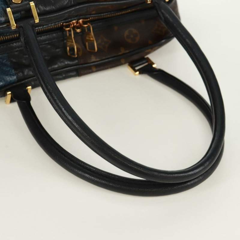 【日本直送】路易威登 Monogram Block Street Marine 手袋，藍黑色，貨號 M40504，LV 正品，編號 171103M-6