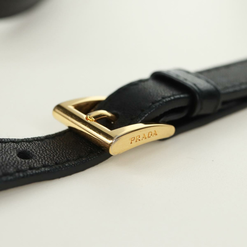 【日本直送】PRADA 緞帶單肩包，皮革材質，黑色、紅色、金色，正品編號 171555V-7