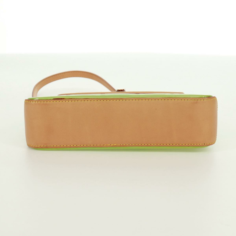 【日本直送】路易威登 Monogram Vernis Mallory 方形薄荷綠手袋 M91293 LV Auth 171573V-4