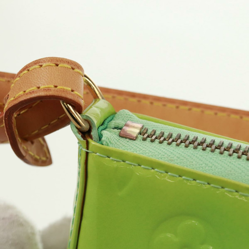 【日本直送】路易威登 Monogram Vernis Mallory 方形薄荷綠手袋 M91293 LV Auth 171573V-7