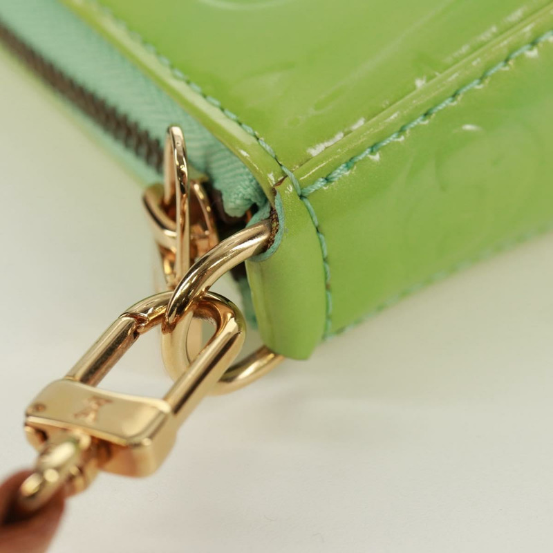 【日本直送】路易威登 Monogram Vernis Mallory 方形薄荷綠手袋 M91293 LV Auth 171573V-8