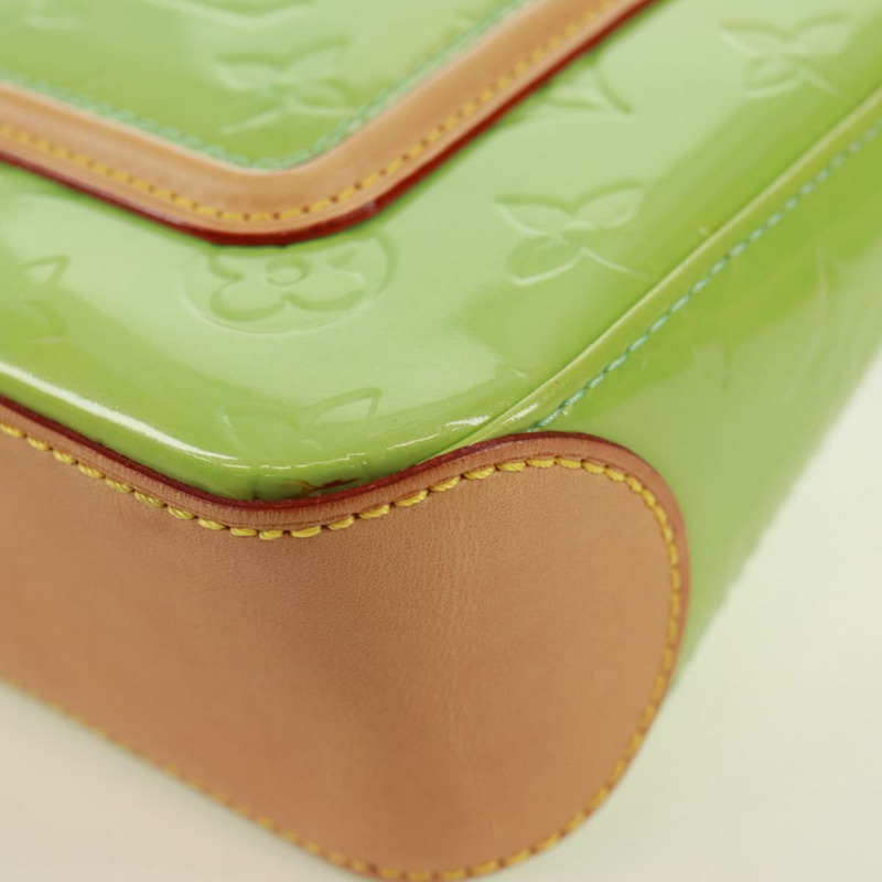 【日本直送】路易威登 Monogram Vernis Mallory 方形薄荷綠手袋 M91293 LV Auth 171573V-15