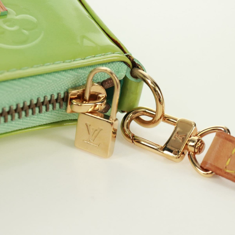 【日本直送】路易威登 Monogram Vernis Mallory 方形薄荷綠手袋 M91293 LV Auth 171573V-18