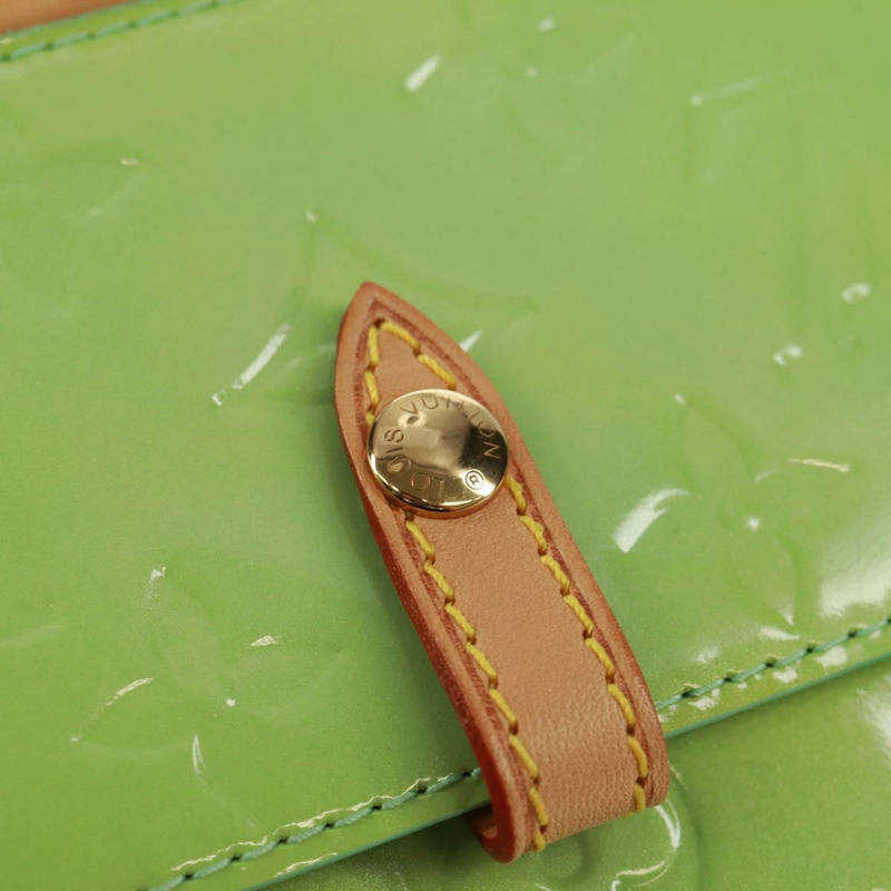 【日本直送】路易威登 Monogram Vernis Mallory 方形薄荷綠手袋 M91293 LV Auth 171573V-19