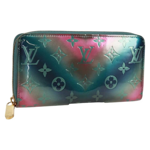 路易威登 Monogram Vernis Zippy 錢包 藍色 M90520 LV 正品 171591V