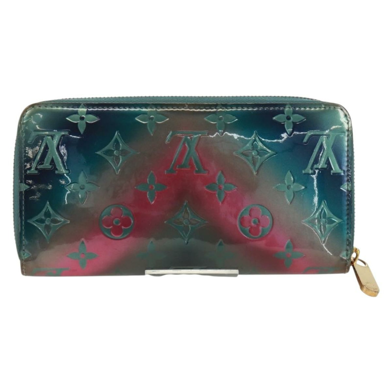 【日本直送】路易威登 Monogram Vernis Zippy 錢包 藍色 M90520 LV 正品 171591V-1