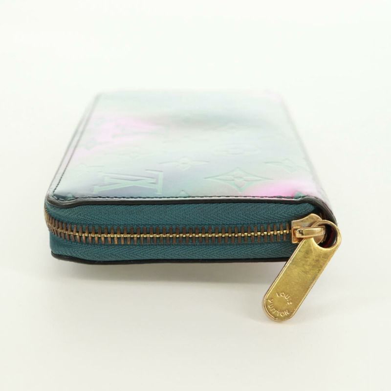 【日本直送】路易威登 Monogram Vernis Zippy 錢包 藍色 M90520 LV 正品 171591V-2