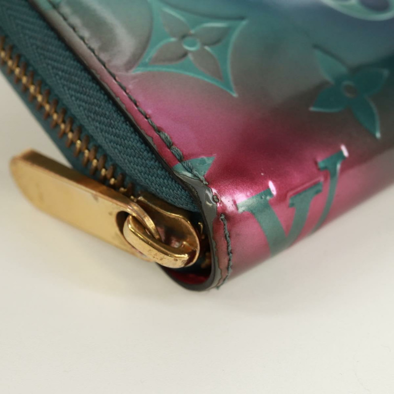 【日本直送】路易威登 Monogram Vernis Zippy 錢包 藍色 M90520 LV 正品 171591V-13