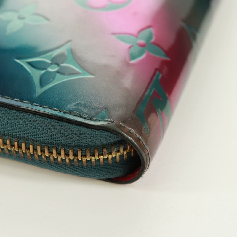 【日本直送】路易威登 Monogram Vernis Zippy 錢包 藍色 M90520 LV 正品 171591V-15