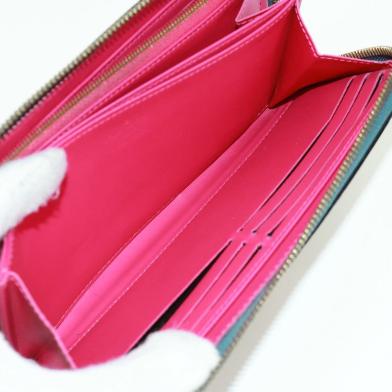 【日本直送】路易威登 Monogram Vernis Zippy 錢包 藍色 M90520 LV 正品 171591V-22