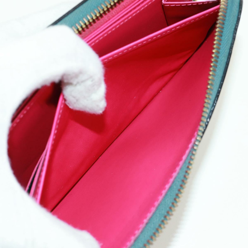 【日本直送】路易威登 Monogram Vernis Zippy 錢包 藍色 M90520 LV 正品 171591V-23