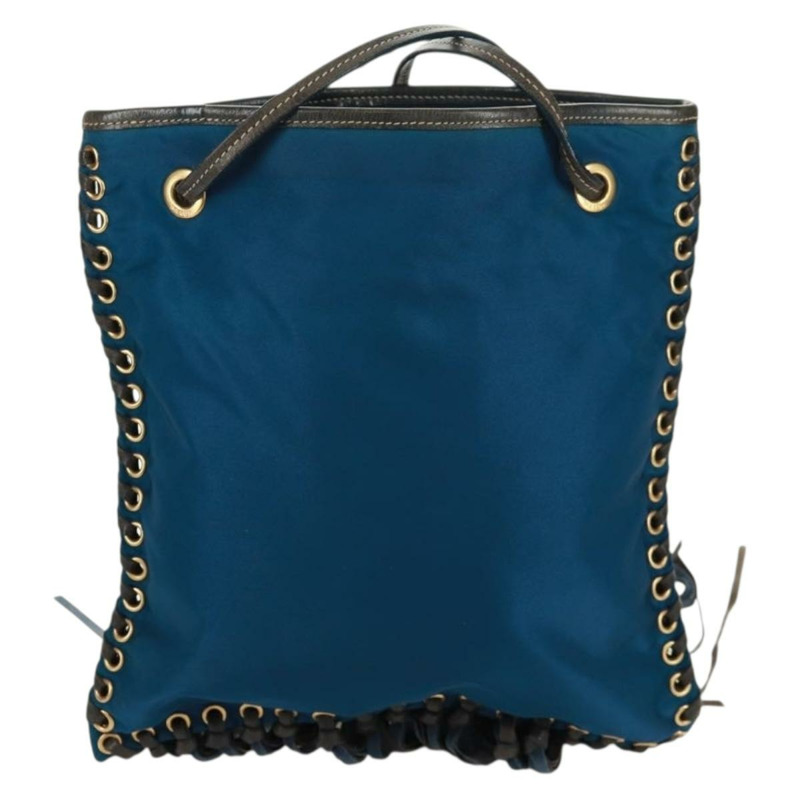 【日本直送】PRADA 尼龍藍金肩包 正品 171065V-1