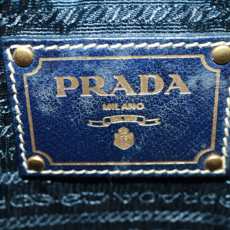 【日本直送】PRADA 尼龍藍金肩包 正品 171065V-8