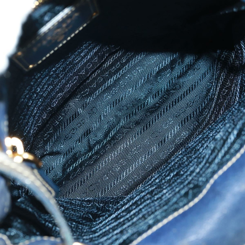 【日本直送】PRADA 尼龍藍金肩包 正品 171065V-9