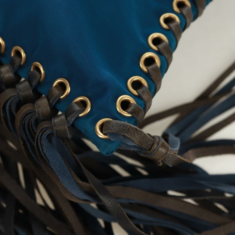 【日本直送】PRADA 尼龍藍金肩包 正品 171065V-16