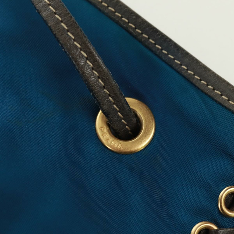 【日本直送】PRADA 尼龍藍金肩包 正品 171065V-19