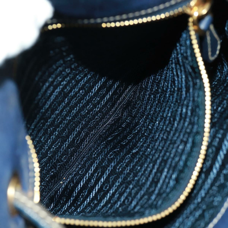 【日本直送】PRADA 尼龍藍金肩包 正品 171065V-24