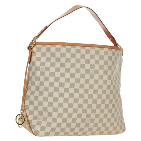 路易威登 Damier Azur Delightful MM 肩包 N41448 LV Auth 171015V