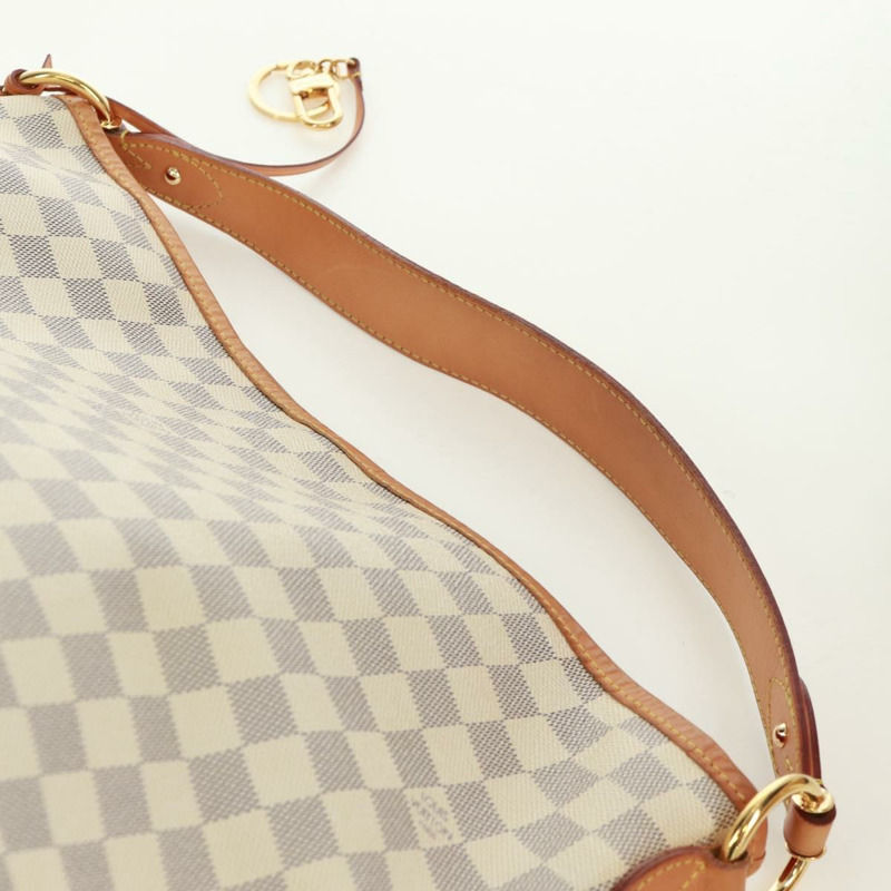 【日本直送】路易威登 Damier Azur Delightful MM 肩包 N41448 LV Auth 171015V-13