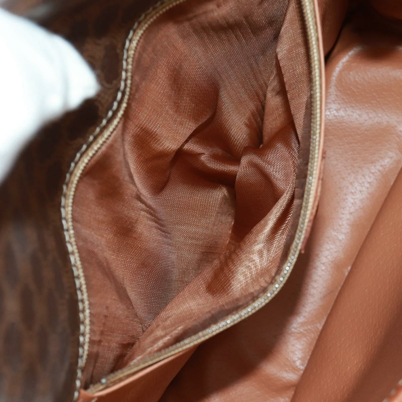 【日本直送】CELINE Macadam帆布圓形單肩包 PVC皮革 棕色 金色 正品 171071A-9