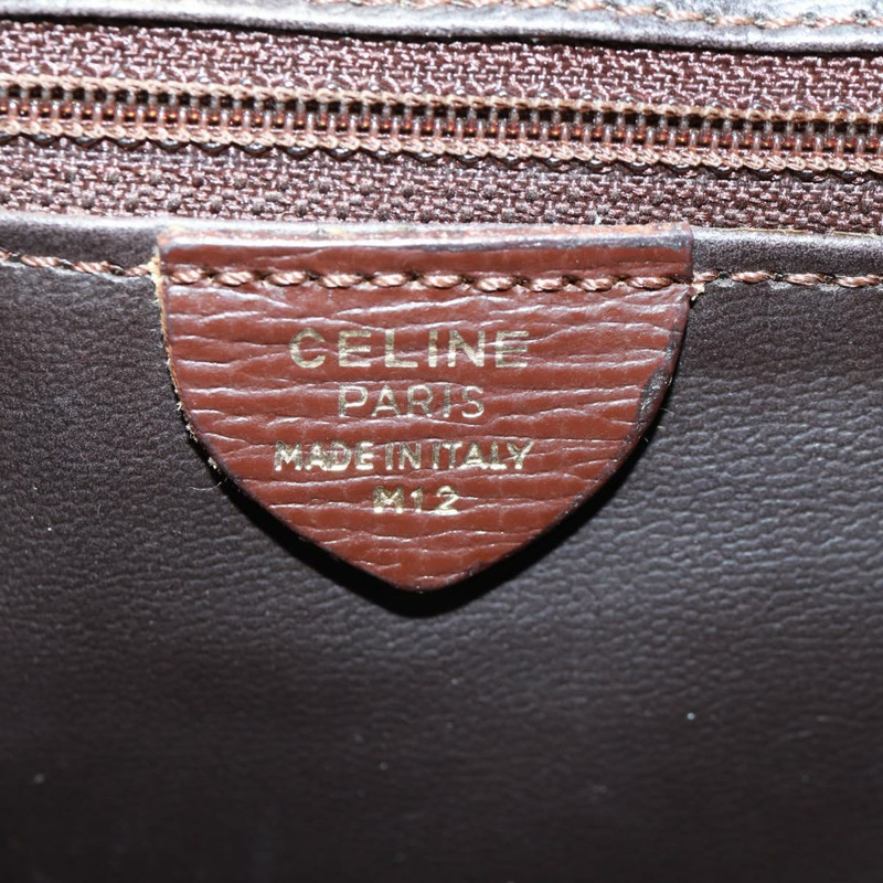 【日本直送】CELINE 圓背包 皮革 棕色 金色 正品 171061A-10