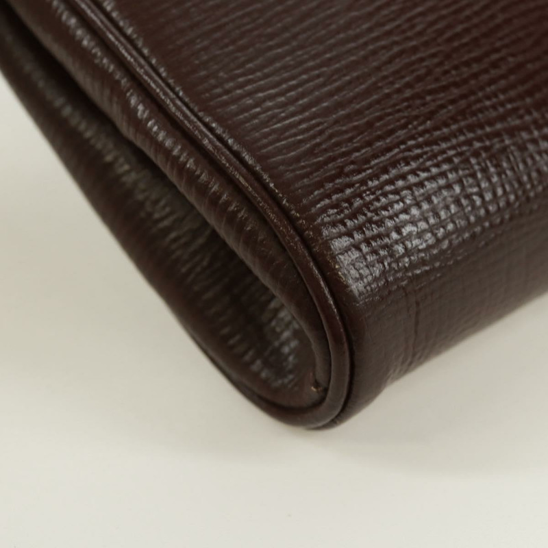 【日本直送】CELINE 圓背包 皮革 棕色 金色 正品 171061A-14