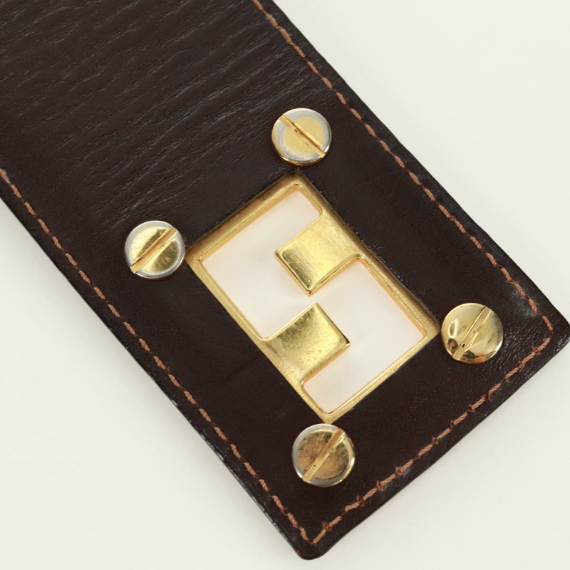 【日本直送】FENDI Zucca帆布單肩包 黑色棕色 正品 171017V-8
