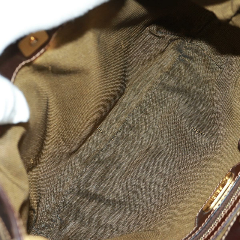 【日本直送】FENDI Zucca帆布單肩包 黑色棕色 正品 171017V-9