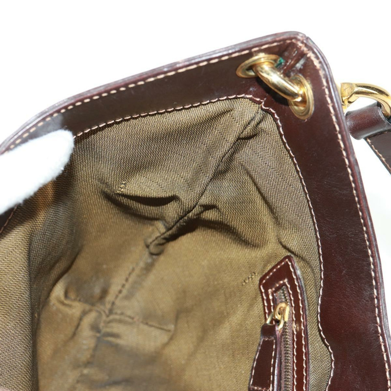 【日本直送】FENDI Zucca帆布單肩包 黑色棕色 正品 171017V-22