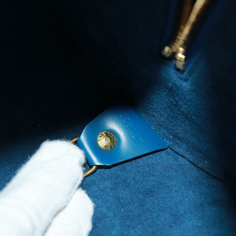 【日本直送】路易威登 Epi Soufflot 手提包 藍色 M52225 LV 正品 171028V-10