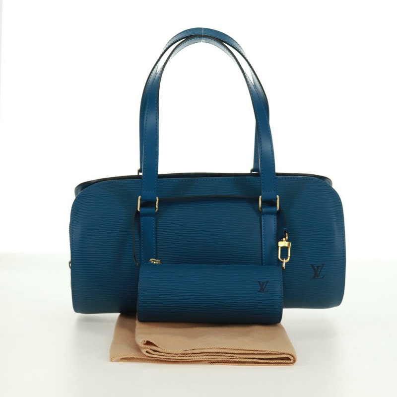 【日本直送】路易威登 Epi Soufflot 手提包 藍色 M52225 LV 正品 171028V-11