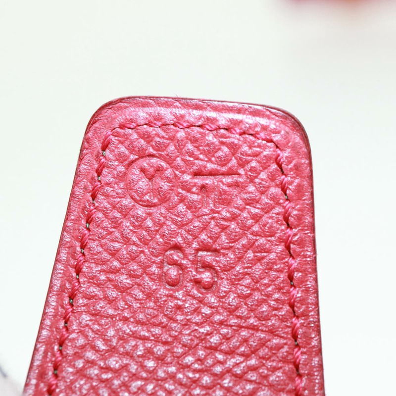 【日本直送】愛馬仕 Constance H 皮帶，真皮，31.5 英寸，綠色/紅色，正品，貨號 171197V-10