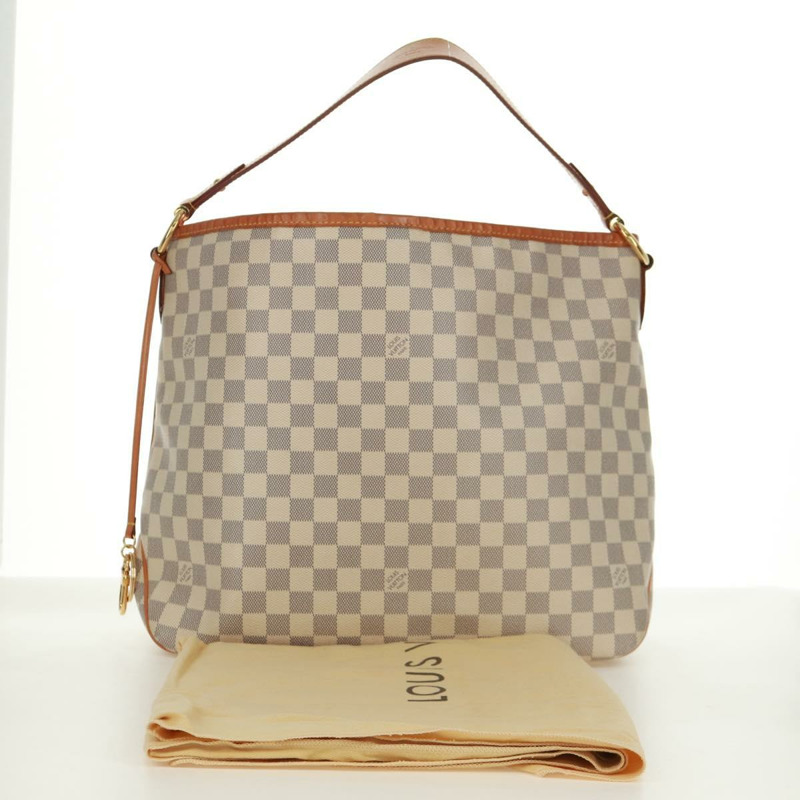 【日本直送】路易威登 Damier Azur Delightful MM 肩包 N41448 LV Auth 171963V-11