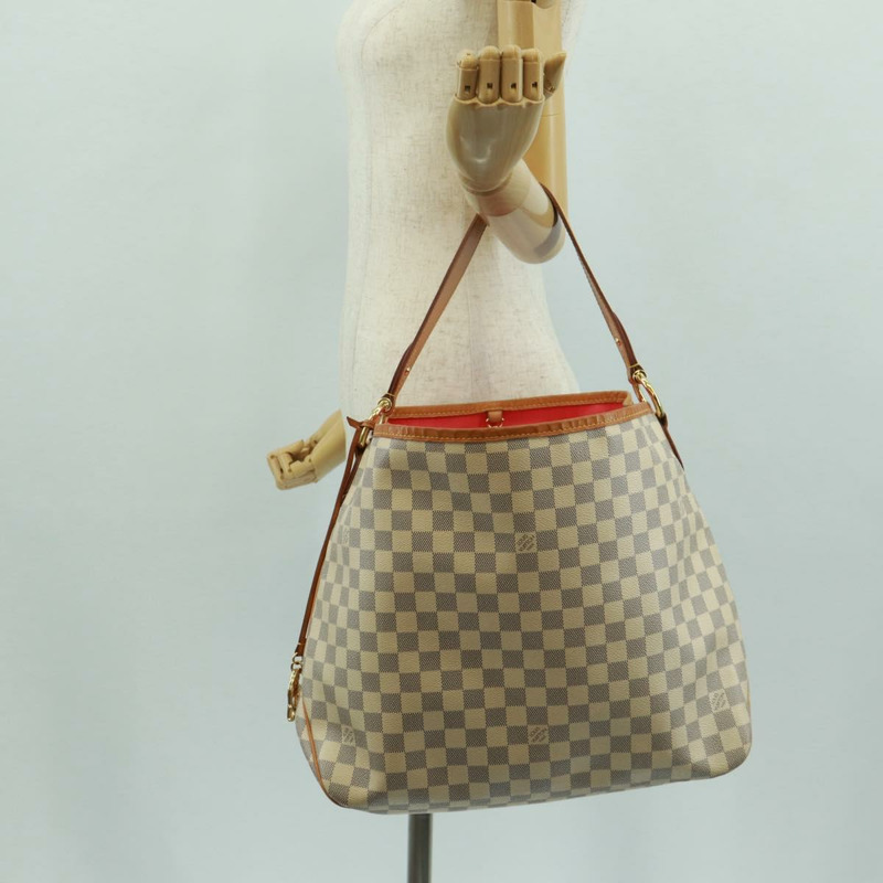 【日本直送】路易威登 Damier Azur Delightful MM 肩包 N41448 LV Auth 171963V-24