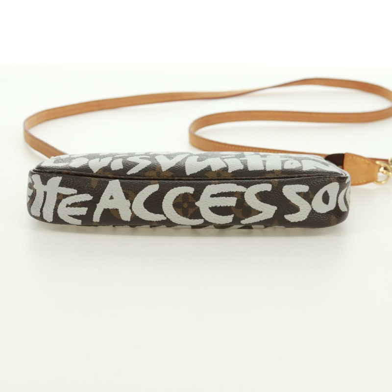 【日本直送】路易威登 Monogram 塗鴉手拿包 白色 M92192 LV 正品 171150V-4