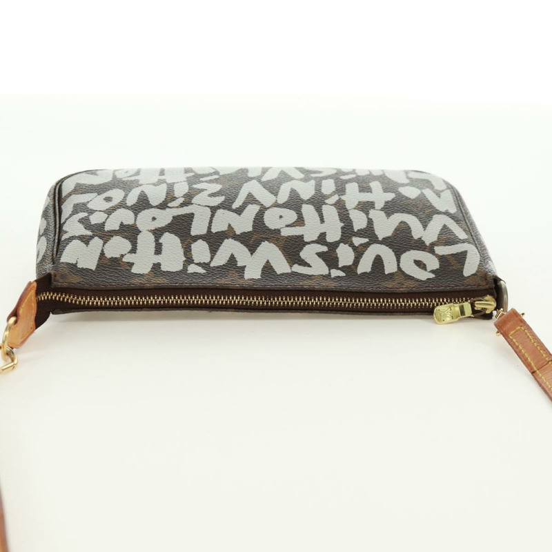 【日本直送】路易威登 Monogram 塗鴉手拿包 白色 M92192 LV 正品 171150V-5